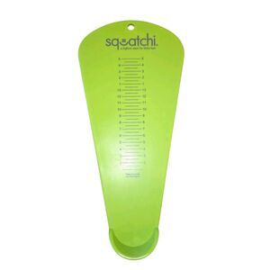 Squatchi A Bigfoot Sizer For Little Feet Neon Green Plastic Child's Foot Sizer